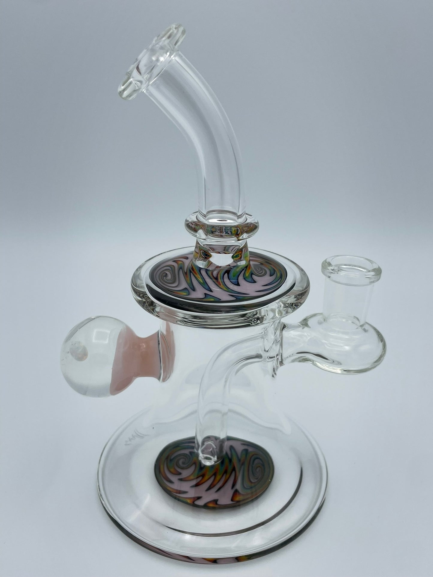 "Pink" Wig-Wag Glass Jammer
