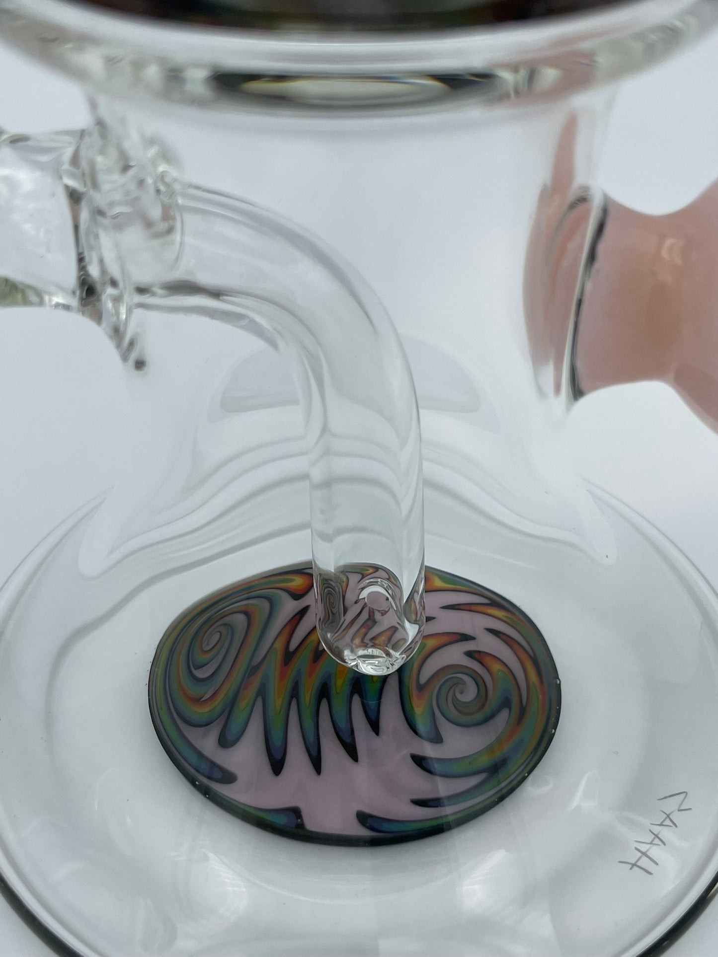 "Pink" Wig-Wag Glass Jammer