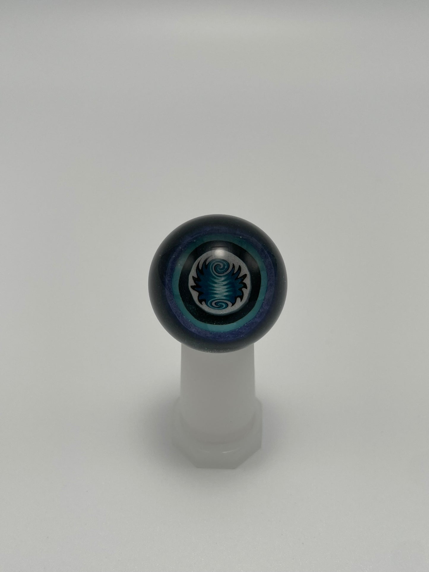 "Blue Big Wag" Glass Marble