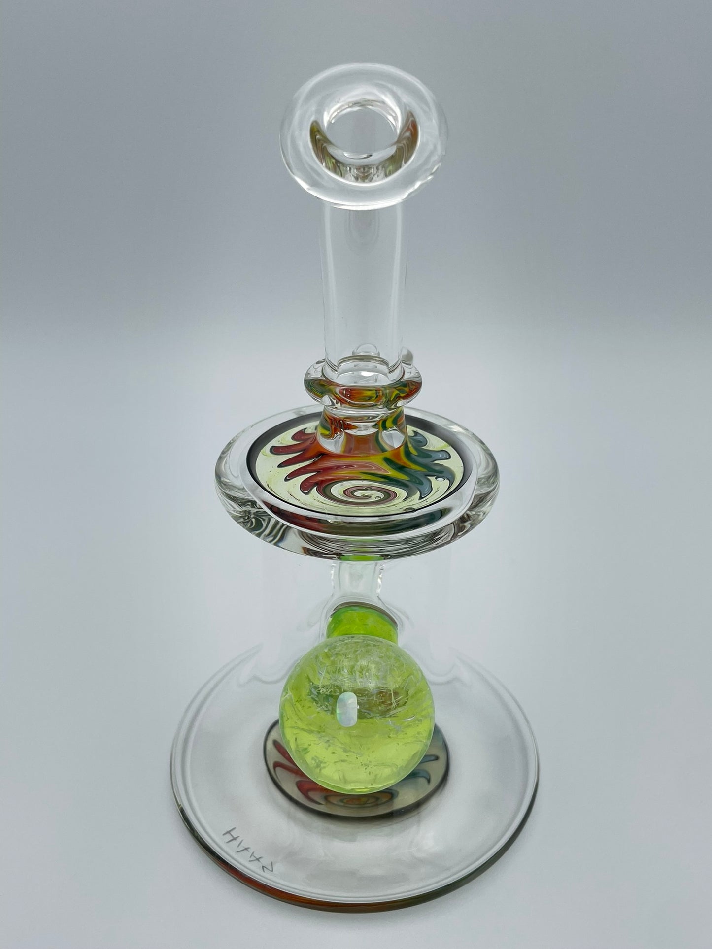 "Glide"  Wig-Wag  Glass Jammer