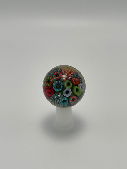 "Coral Reef" Glass Marble #1