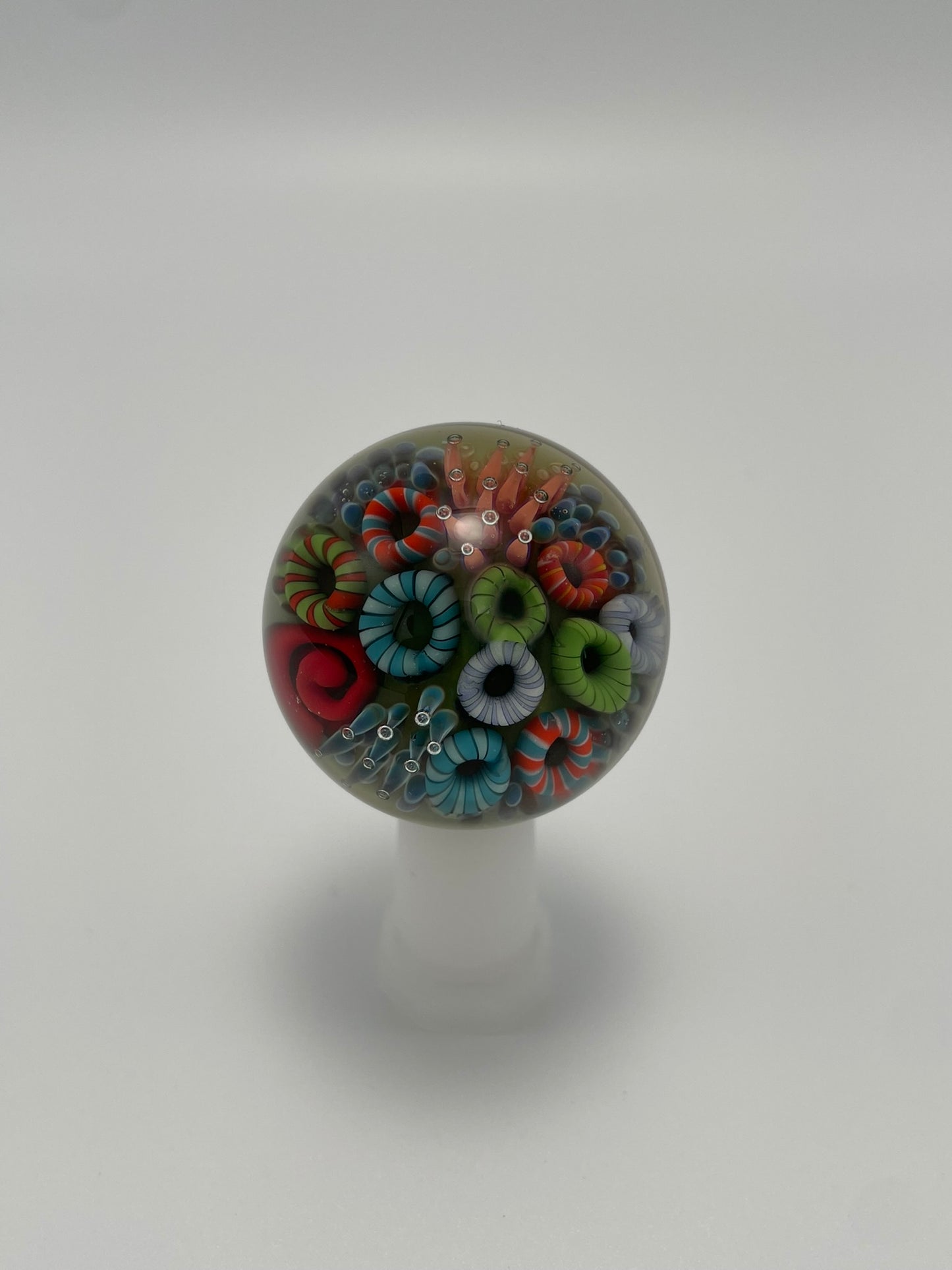 "Coral Reef" Glass Marble #1