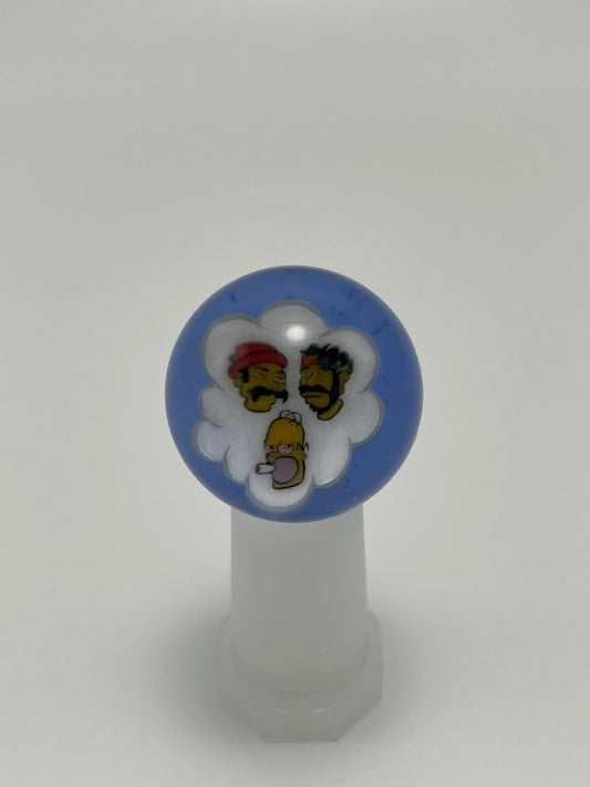 "Simpson x Cheech & Chong" Glass Marble