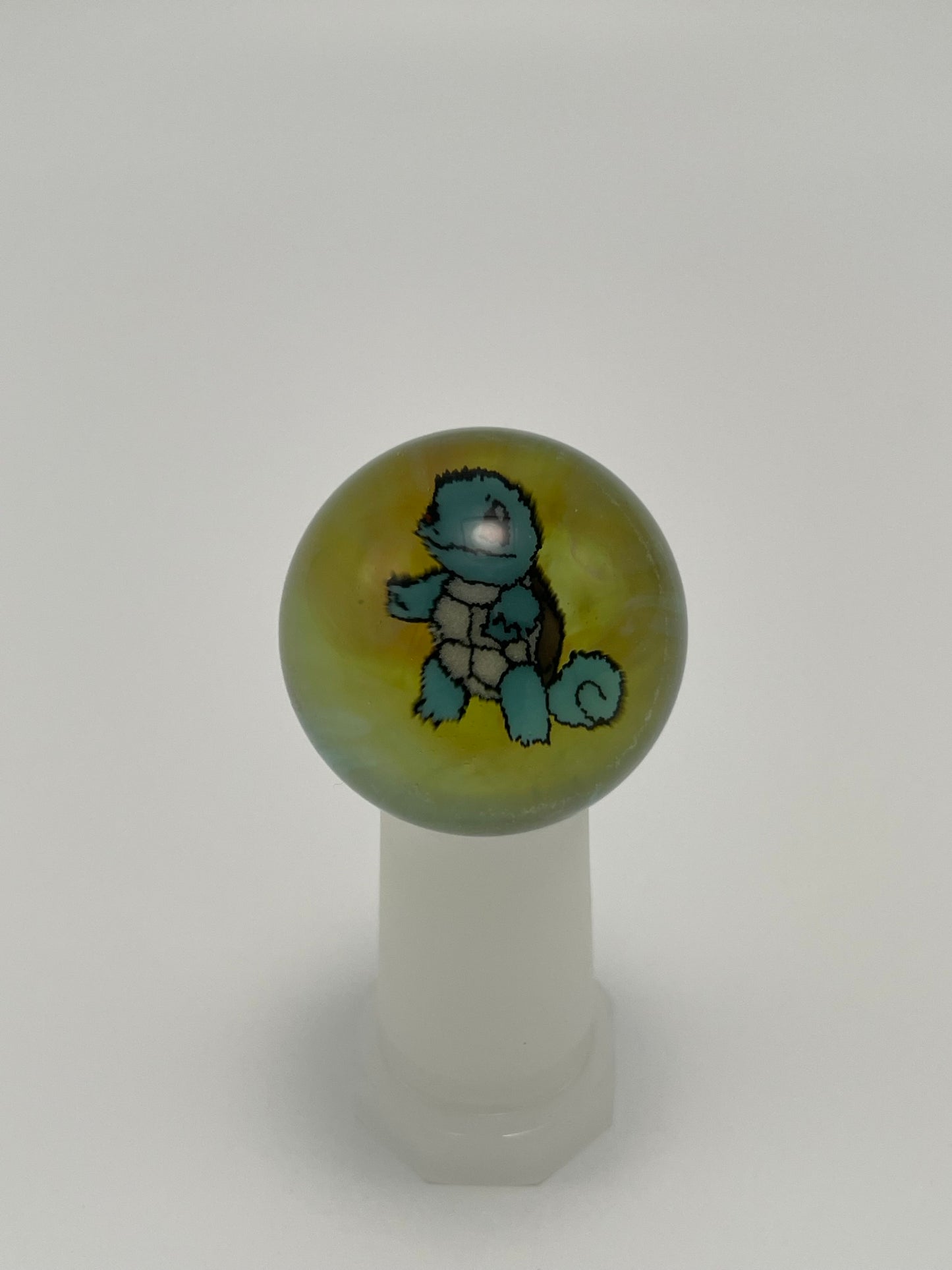 "Squirtle" Glass Marble