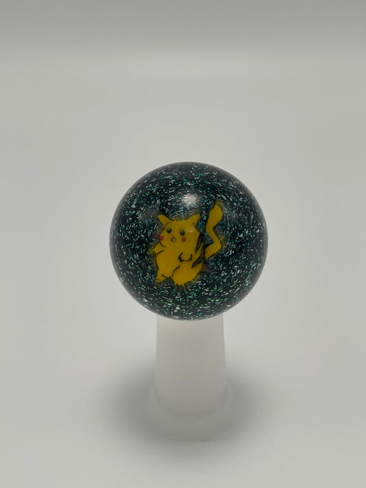 "Pikachu Dichro" Glass Marble